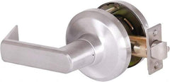 Stanley - Grade 1 Communicating Lever Lockset - 2-3/4" Back Set, Key In Lever Cylinder, Brass Alloy, Satin Chrome Finish - Apex Tool & Supply