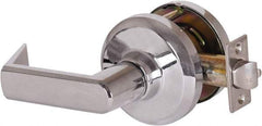 Stanley - Grade 1 Communicating Lever Lockset - 2-3/4" Back Set, Key In Lever Cylinder, Brass Alloy, Bright Chrome Finish - Apex Tool & Supply