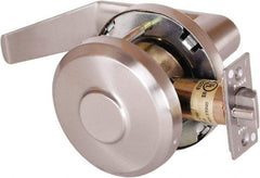 Stanley - Grade 1 Communicating Lever Lockset - 2-3/4" Back Set, Key In Lever Cylinder, Brass Alloy, Satin Nickel Finish - Apex Tool & Supply