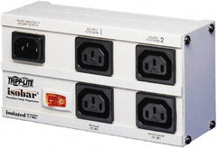Tripp-Lite - 4 Outlets, 120 VAC10 Amps, 6.56' Cord, Power Outlet Strip - Floor, Keyhole Mount, 5-15 NEMA Configuration, 3-1/2" Strip - Apex Tool & Supply