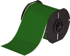 Brady - 4" Wide x 1,200" Long, Green Vinyl Tape - For BBP30 Label Printer, BBP33 Label Printer, BBP35 Multicolor Sign & Label Printer, BBP37 Color & Cut Sign & Label Printer, BradyPrinter S3100, BBP31 Sign & Label Printer - Apex Tool & Supply
