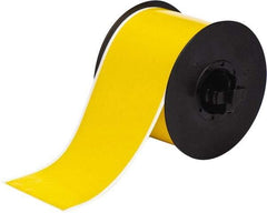 Brady - 3" Wide x 1,200" Long, Yellow Vinyl Tape - For BBP30 Label Printer, BBP33 Label Printer, BBP35 Multicolor Sign & Label Printer, BBP37 Color & Cut Sign & Label Printer, BradyPrinter S3100, BBP31 Sign & Label Printer - Apex Tool & Supply