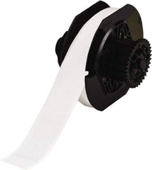 Brady - 1-1/8" Wide, White Vinyl Labels - For BBP30 Label Printer, BBP33 Label Printer, BBP35 Multicolor Sign & Label Printer, BBP37 Color & Cut Sign & Label Printer, BradyPrinter S3100, BBP31 Sign & Label Printer - Apex Tool & Supply