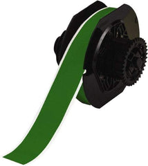 Brady - 1-1/8" Wide x 1,200" Long, Green Vinyl Tape - For BBP30 Label Printer, BBP33 Label Printer, BBP35 Multicolor Sign & Label Printer, BBP37 Color & Cut Sign & Label Printer, BradyPrinter S3100, BBP31 Sign & Label Printer - Apex Tool & Supply