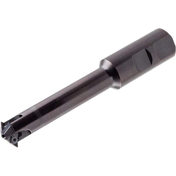 Iscar - 30 Inserts, 80mm Cut Diam, 32mm Arbor Diam, 69mm Max Depth of Cut, Indexable Square-Shoulder Face Mill - 85mm High, XNMU 1306 Insert Compatibility, Through Coolant, Series HeliSlot - Apex Tool & Supply