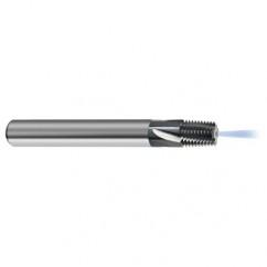 1-11-1/2 5FL Carbide Thread Mill NPTF Tap-Coolant Thru-TiCN - Apex Tool & Supply