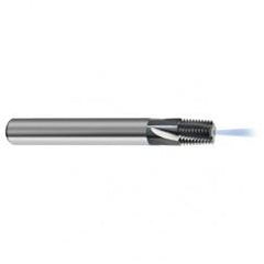 1-11-1/2 5FL Carbide Thread Mill NPTF Tap-Coolant Thru-TiCN - Apex Tool & Supply