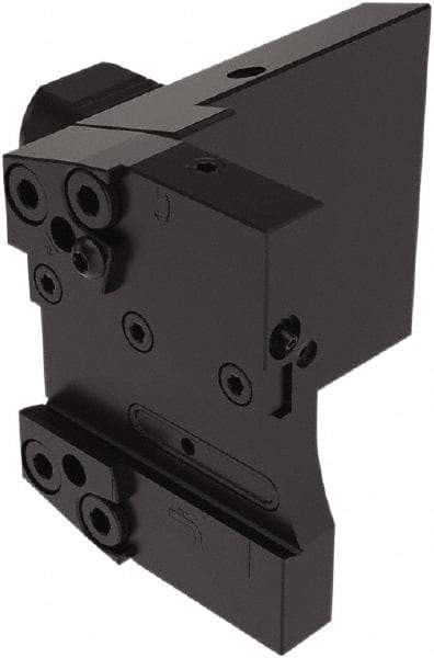 Seco - Tool Block Style 150.10-JETI, 25mm Blade Height, 130.5mm OAL, 100mm OAH, Indexable Cutoff Blade Tool Block - 40mm Shank Width, Through Coolant - Apex Tool & Supply