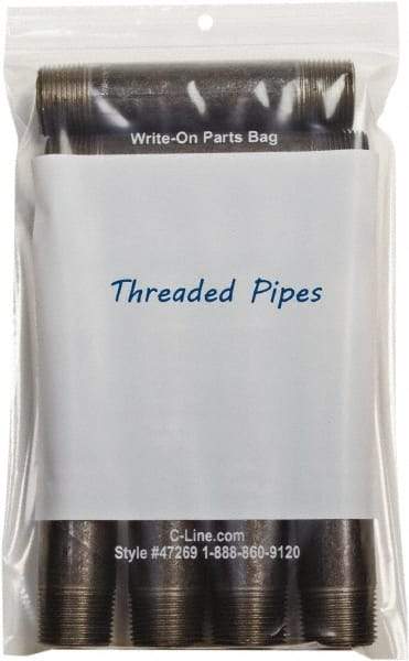 C-LINE - 6 x 13", 2 mil Self-Seal Reclosable Bags - Clear - Apex Tool & Supply