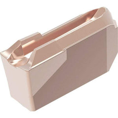 Kennametal - EC-U1B CL Grade KCM35B, 1.4mm Cutting Width Carbide Cutoff Insert - Neutral Lead Angle, 0.15mm Corner Radius, TiOCN Finish - Apex Tool & Supply
