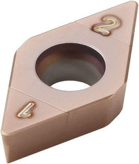 Seco - DCGW32.52 - Grade CH2540 PCBN Turning Insert - TiSiN Finish, 55° Diamond, 3/8" Inscr Circle, 5/32" Thick, 1/32" Corner Radius - Apex Tool & Supply