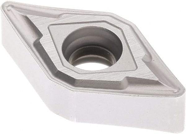 Seco - DNMU332 MF2 Grade TK0501 Carbide Turning Insert - Ti(C/N)/Al2O3/Cr Finish, 55° Diamond, 3/8" Inscr Circle, 3/16" Thick, 1/32" Corner Radius - Apex Tool & Supply