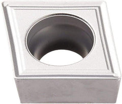 Seco - CCMT32.52 M3 Grade TP3501 Carbide Turning Insert - TiCN/Al2O3 Finish, 80° Diamond, 3/8" Inscr Circle, 5/32" Thick, 1/32" Corner Radius - Apex Tool & Supply