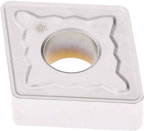Seco - CNMG434 MR7 Grade TK1501 Carbide Turning Insert - Ti(C/N)/Al2O3/Cr Finish, 80° Diamond, 1/2" Inscr Circle, 3/16" Thick, 1/16" Corner Radius - Apex Tool & Supply