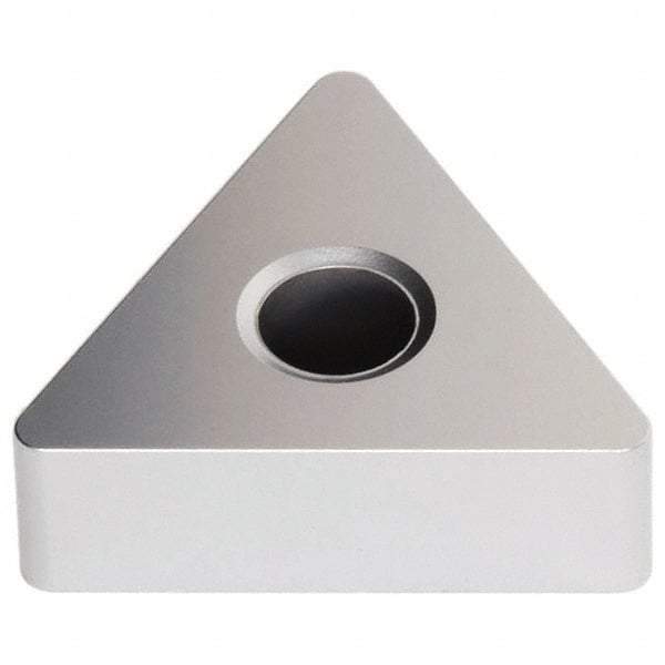 Seco - TNMA433 Flat Top Grade TK0501 Carbide Turning Insert - Ti(C/N)/Al2O3/Cr Finish, 60° Triangle, 1/2" Inscr Circle, 3/16" Thick, 3/64" Corner Radius - Apex Tool & Supply