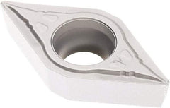Seco - DCMT32.51 F1 Grade TK1501 Carbide Turning Insert - Ti(C/N)/Al2O3/Cr Finish, 55° Diamond, 3/8" Inscr Circle, 5/32" Thick, 1/64" Corner Radius - Apex Tool & Supply
