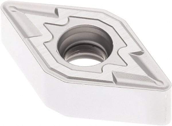 Seco - DNMU331 M3 Grade TK1501 Carbide Turning Insert - Ti(C/N)/Al2O3/Cr Finish, 55° Diamond, 3/8" Inscr Circle, 3/16" Thick, 1/64" Corner Radius - Apex Tool & Supply