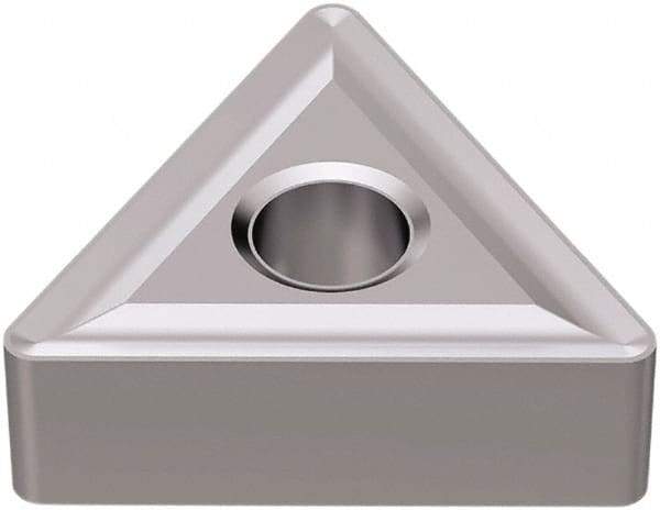 Seco - TNMG332 M4 Grade TK1501 Carbide Turning Insert - Ti(C/N)/Al2O3/Cr Finish, 60° Triangle, 3/8" Inscr Circle, 3/16" Thick, 1/32" Corner Radius - Apex Tool & Supply