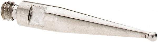 SPI - 1mm Ball Diam, Stainless Steel, Ball Test Indicator Contact Point - 13.7mm Contact Point Length, Use with SPI Integral Series - Apex Tool & Supply