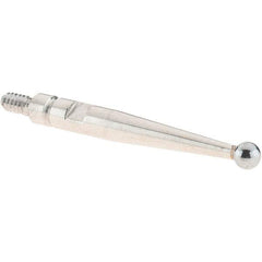 SPI - 2mm Ball Diam, Carbide, Ball Test Indicator Contact Point - 20.8mm Contact Point Length, Use with SPI Integral Series - Apex Tool & Supply
