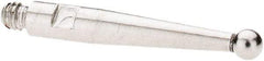 SPI - 2mm Ball Diam, Stainless Steel, Ball Test Indicator Contact Point - 16.8mm Contact Point Length, Use with SPI Integral Series - Apex Tool & Supply