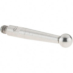 SPI - 3mm Ball Diam, Stainless Steel, Ball Test Indicator Contact Point - 15.5mm Contact Point Length, Use with SPI Integral Series - Apex Tool & Supply