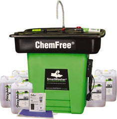 CRC - Free Standing Water-Based Parts Washer - 25 Gal Max Operating Capacity, HDPE Tank, 42" High x 47" Long x 38" Wide, 110 Input Volts - Apex Tool & Supply