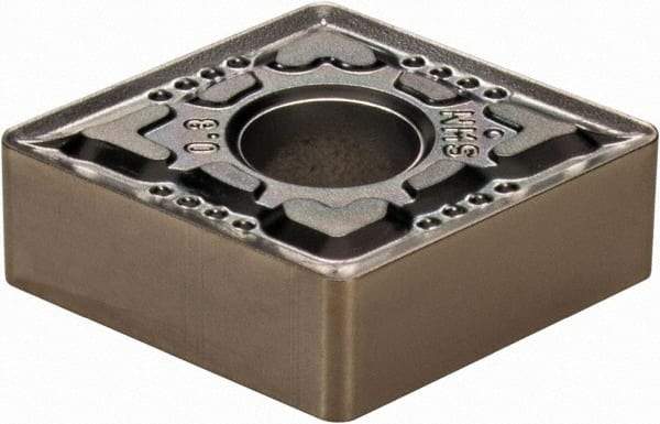 Walter - CNMG432 NMS Grade WSM10 Carbide Turning Insert - TiAlN/Al2O3/ZrCN Finish, 80° Diamond, 1/2" Inscr Circle, 3/16" Thick, 1/32" Corner Radius - Apex Tool & Supply