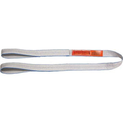 Lift-All - 13' Long x 2" Wide, 6,400 Lb Vertical Capacity, Polyester Web Sling - 5,000 Lb Choker Capacity - Apex Tool & Supply