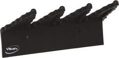 Vikan - 22 Lb, 6-1/2" Wide, 2-1/2" High, Polypropylene, Wall Bracket - 9-1/2" Long, 3 Holders - Apex Tool & Supply