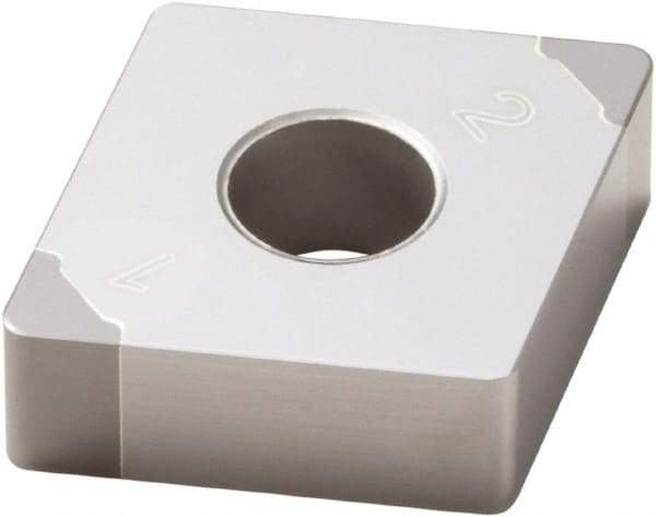 Seco - CNGA432 Grade CBN170 PCBN Turning Insert - Uncoated, 80° Diamond, 1/2" Inscr Circle, 3/16" Thick, 1/32" Corner Radius - Apex Tool & Supply