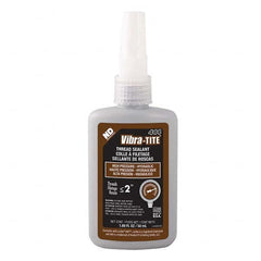 Vibra-Tite - 50 mL Bottle, Brown, Hydraulic - High Pressure Thread Sealant - Apex Tool & Supply