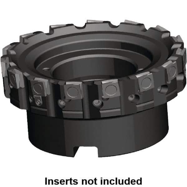Kennametal - 18 Inserts, 160mm Cut Diam, 40mm Arbor Diam, 6mm Max Depth of Cut, Indexable Square-Shoulder Face Mill - 0/90° Lead Angle, 63mm High, SPHX 1205... Insert Compatibility, Series Fix-Perfect - Apex Tool & Supply