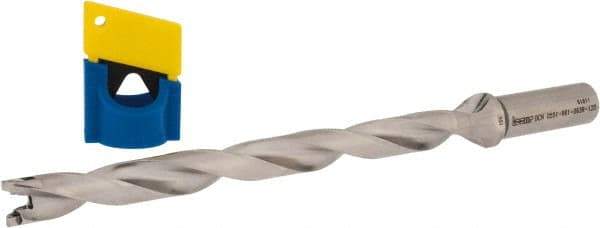 Iscar - 0.551" to 0.567" Diam, 12xD, 6.61" Max Depth, 0.63" Shank Diam, 9.38" OAL, Replaceable-Tip Drill - FCP, ICK, ICK-2M, ICM, ICP, iCP-2M Insert, 37804010 Toolholder, Series SumoCham - Apex Tool & Supply