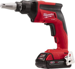 Milwaukee Tool - 18 Volt Pistol Grip Cordless Screwdriver - 0 to 4,500 RPM, 124 In/Lb Torque, Lithium-Ion Battery - Apex Tool & Supply