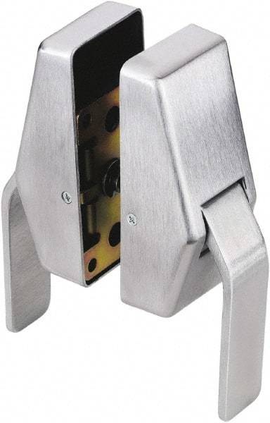 GLYNN-JOHNSON - 9-1/2" Long x 6-1/2" Wide x 3" High, Heavy Duty Latch - Zinc, with Satin Chrome Finish - Apex Tool & Supply
