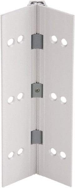 IVES - 83" Long x 4" Wide, Aluminum Continuous Hinge - 6" Thick, With Holes - Apex Tool & Supply