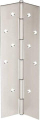 IVES - 83" Long x 4" Wide, Aluminum Continuous Hinge - 6" Thick, With Holes - Apex Tool & Supply