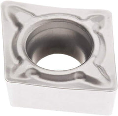 Seco - CCMT21.50 F1 Grade TP3501 Carbide Turning Insert - TiCN/Al2O3 Finish, 80° Diamond, 1/4" Inscr Circle, 3/32" Thick, 0.2mm Corner Radius - Apex Tool & Supply