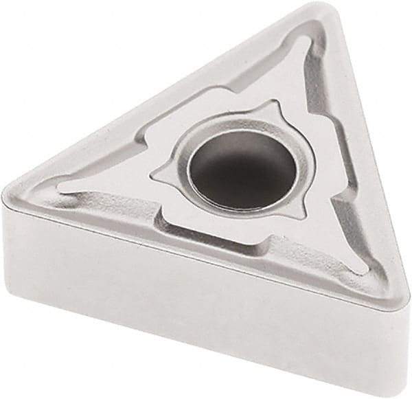 Seco - TNMG432 M3 Grade TP3501 Carbide Turning Insert - Ti(C/N)/Al2O3 Finish, 60° Triangle, 1/2" Inscr Circle, 3/16" Thick, 1/32" Corner Radius - Apex Tool & Supply