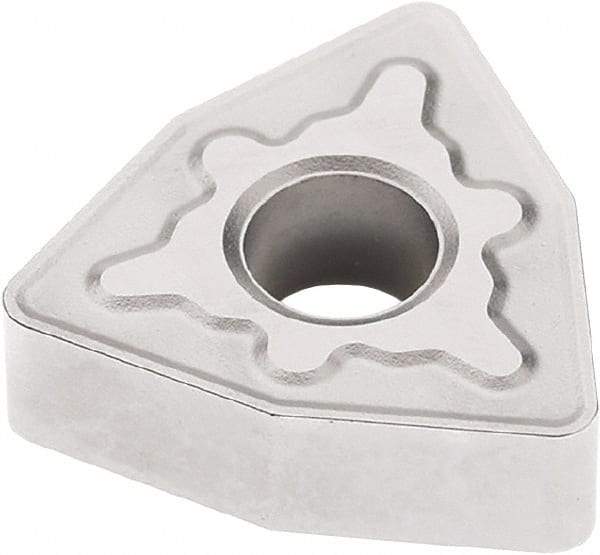 Seco - WNMG434 MR7 Grade TP3501 Carbide Turning Insert - TiCN/Al2O3 Finish, 80° Trigon, 1/2" Inscr Circle, 3/16" Thick, 1/16" Corner Radius - Apex Tool & Supply