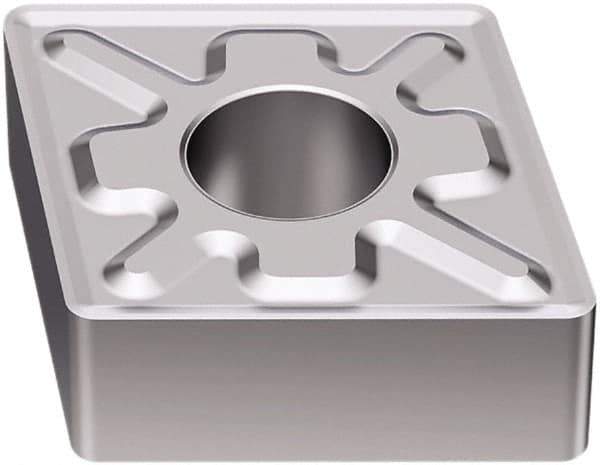 Seco - CNMG432 MF3 Grade TK1501 Carbide Turning Insert - Ti(C/N)/Al2O3/Cr Finish, 80° Diamond, 1/2" Inscr Circle, 3/16" Thick, 1/32" Corner Radius - Apex Tool & Supply