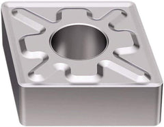 Seco - CNMG432 MF3 Grade TK1501 Carbide Turning Insert - Ti(C/N)/Al2O3/Cr Finish, 80° Diamond, 1/2" Inscr Circle, 3/16" Thick, 1/32" Corner Radius - Apex Tool & Supply