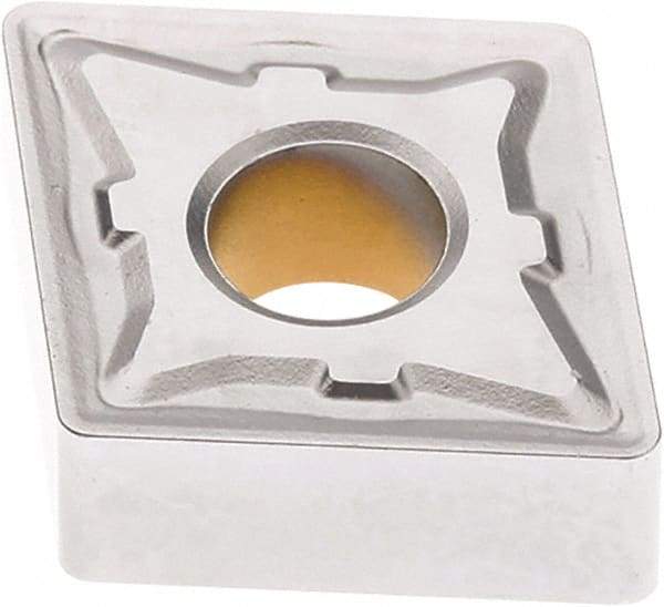 Seco - CNMG432 M5 Grade TK1501 Carbide Turning Insert - Ti(C/N)/Al2O3/Cr Finish, 80° Diamond, 1/2" Inscr Circle, 3/16" Thick, 1/32" Corner Radius - Apex Tool & Supply