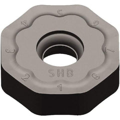 Kennametal - ONGX645 HB Grade KCPK30 Carbide Milling Insert - TiN/TiCN/Al2O3 Finish, 15/64" Thick, 20mm Inscribed Circle, 2mm Corner Radius - Apex Tool & Supply