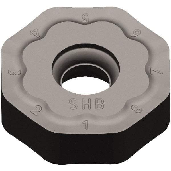 Kennametal - ONGX645 HB Grade KCK15 Carbide Milling Insert - TiN/TiCN/Al2O3 Finish, 15/64" Thick, 20mm Inscribed Circle, 2mm Corner Radius - Apex Tool & Supply