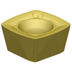 Kennametal - XDPT090408 Grade KCSM40 Carbide Milling Insert - AlTiN/TiN Finish, 3/16" Thick, 3/8" Inscribed Circle, 1/32" Corner Radius - Apex Tool & Supply