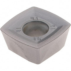 Kennametal - XDPT120508 Grade SP6519 Carbide Milling Insert - TiAlN Finish, 7/32" Thick, 1/2" Inscribed Circle, 1/32" Corner Radius - Apex Tool & Supply