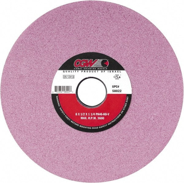 Camel Grinding Wheels - 12" Diam x 5" Hole x 1-1/2" Thick, J Hardness, 46 Grit Surface Grinding Wheel - Apex Tool & Supply