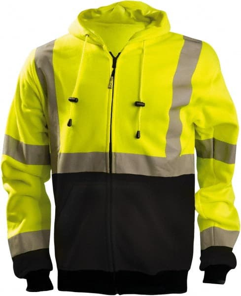 OccuNomix - Size 2XL Hi-Viz Yellow & Black Cold Weather Sweatshirt - Apex Tool & Supply